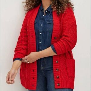 Torrid Cable Knit Cardigan